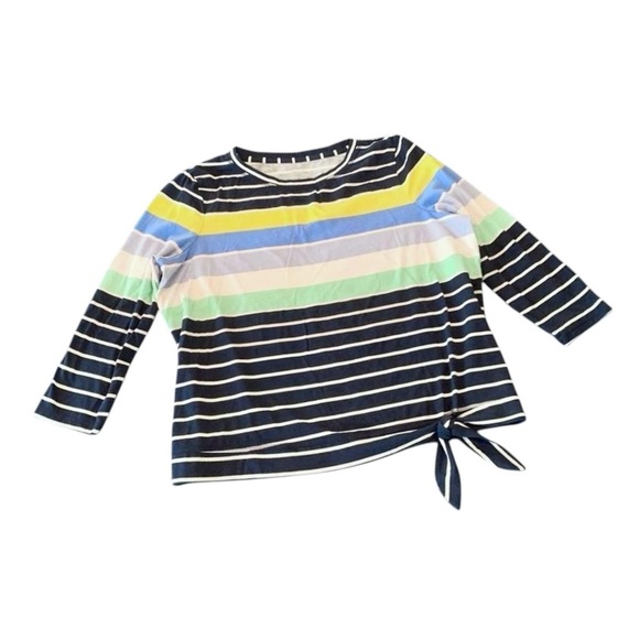 Kim Rogers Multicolor Striped Top - Picture 1 of 8